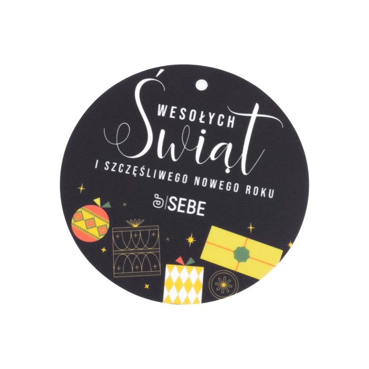 80 mm Christmas Bauble with Your Logo - UV Digital Print - Set of 100 pieces - BDR064