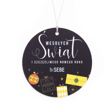80 mm Christmas Bauble with Your Logo - UV Digital Print - Set of 100 pieces - BDR064