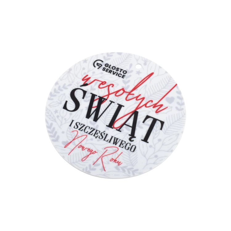 80 mm Christmas Bauble with Your Logo - UV Digital Print - Set of 100 pieces - BDR071