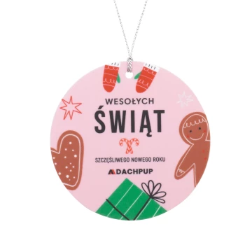 80 mm Christmas Bauble with Your Logo - UV Digital Print - Set of 100 pieces - BDR068