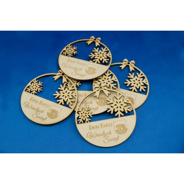 Wooden Baubles with Custom Engraving - Diameter 100mm - BDR006
