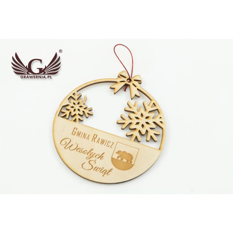 Wooden Baubles with Custom Engraving - Diameter 100mm - BDR006