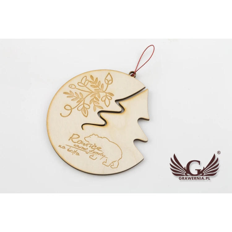 Wooden Baubles with Custom Engraving - Diameter 100mm - BDR005