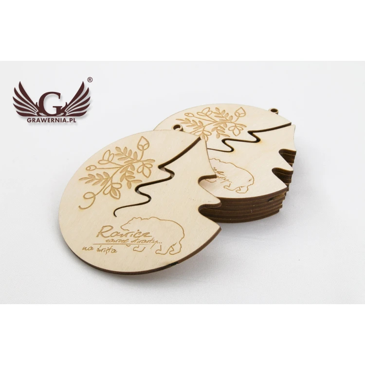 Wooden Baubles with Custom Engraving - Diameter 100mm - BDR005