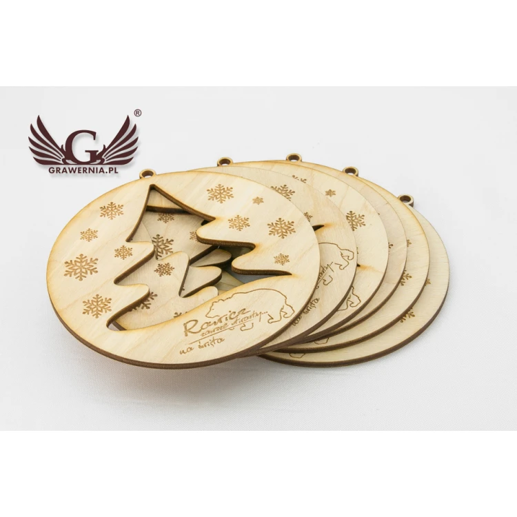 Wooden Baubles with Custom Engraving - Diameter 100mm - BDR003