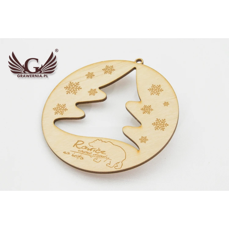 Wooden Baubles with Custom Engraving - Diameter 100mm - BDR003