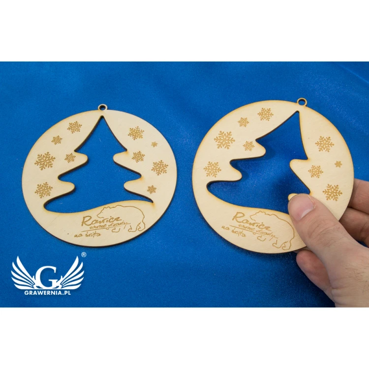 Wooden Baubles with Custom Engraving - Diameter 100mm - BDR003
