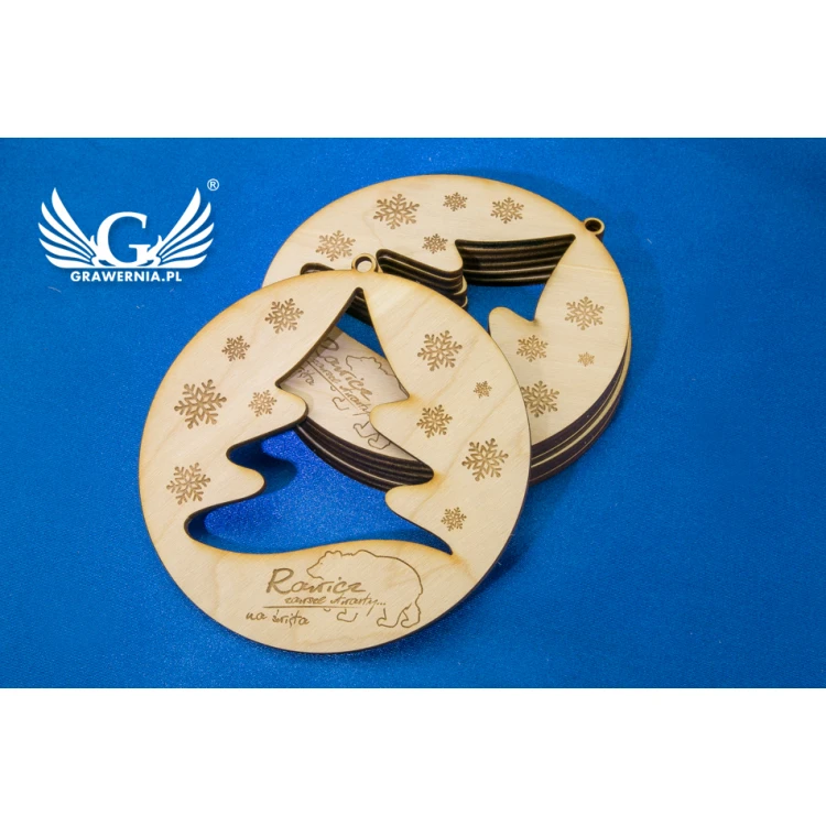 Wooden Baubles with Custom Engraving - Diameter 100mm - BDR003