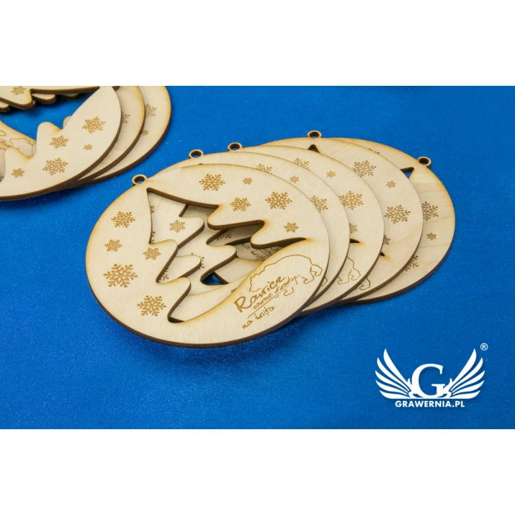 Wooden Baubles with Custom Engraving - Diameter 100mm - BDR003