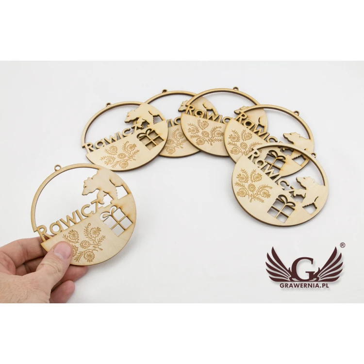Wooden Baubles with Custom Engraving - Diameter 100mm - BDR004