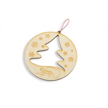 Wooden Baubles with Custom Engraving - Diameter 100mm - BDR003