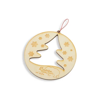 Wooden Baubles with Custom Engraving - Diameter 100mm - BDR003