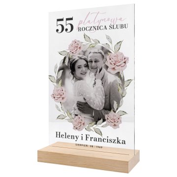 Acrylic statuette - FOR AN ANNIVERSARY - height 26 cm - DTA204