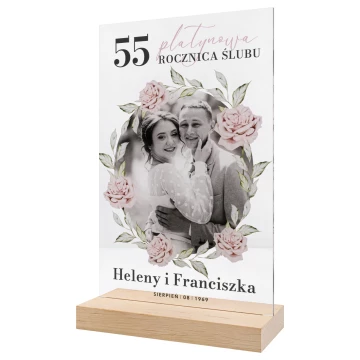 Acrylic statuette - FOR AN ANNIVERSARY - height 26 cm - DTA204