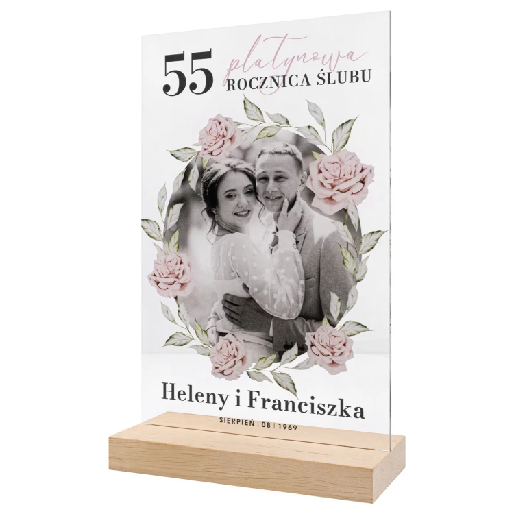 Acrylic statuette - FOR AN ANNIVERSARY - height 26 cm - DTA204