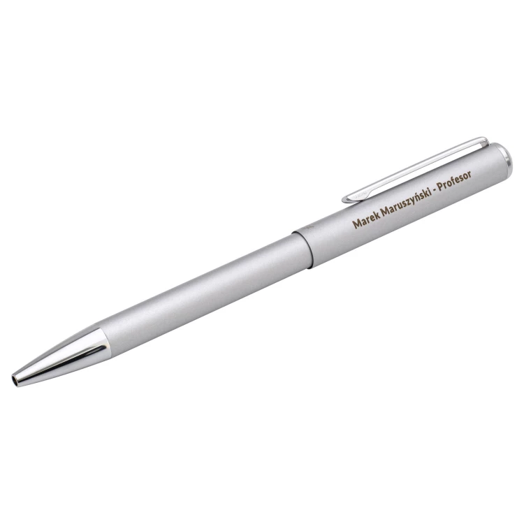 HERI Classic 3100 silver stamp ballpoint pen with case - HER022