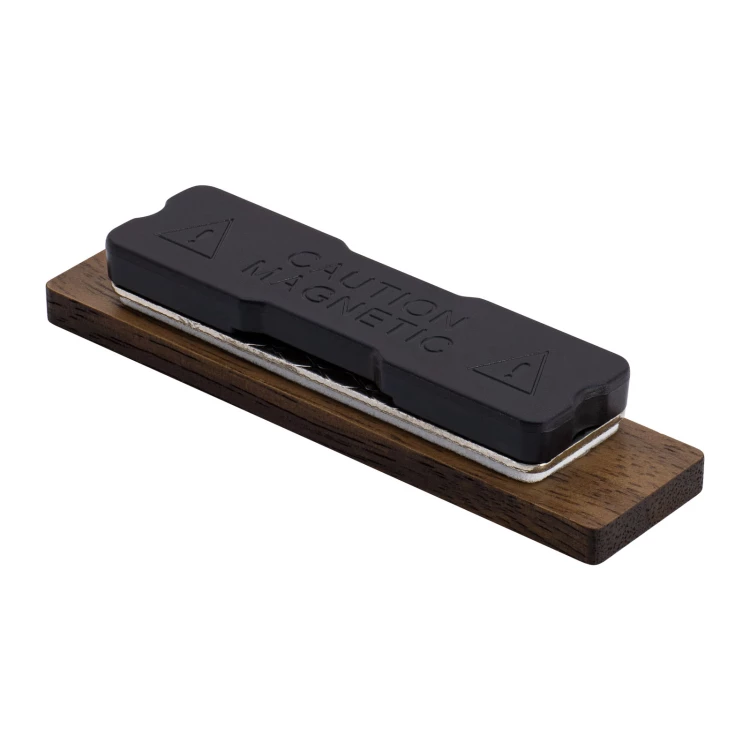 Wooden badge - American walnut premium - Dimensions: 57x15mm - ID142