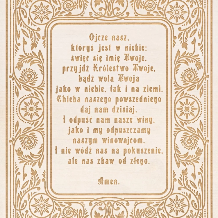 Plaque with your engraving - First Communion Souvenir - KOM029