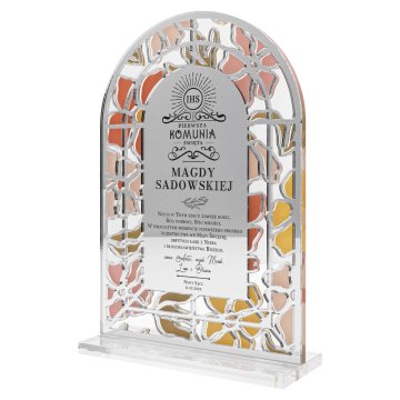 First Communion Souvenir with engraving - KOM030