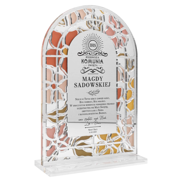 First Communion Souvenir with engraving - KOM030