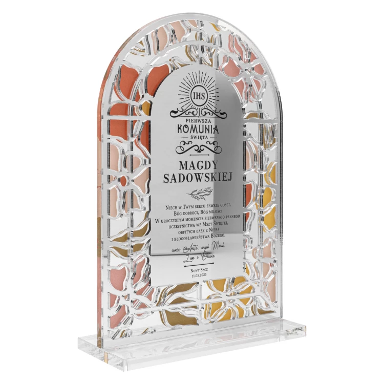 First Communion Souvenir with engraving - KOM030
