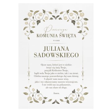 First Communion souvenir in acrylic - KOM031