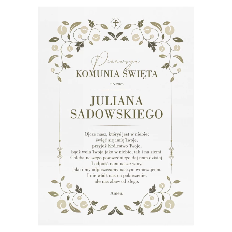 First Communion souvenir in acrylic - KOM031