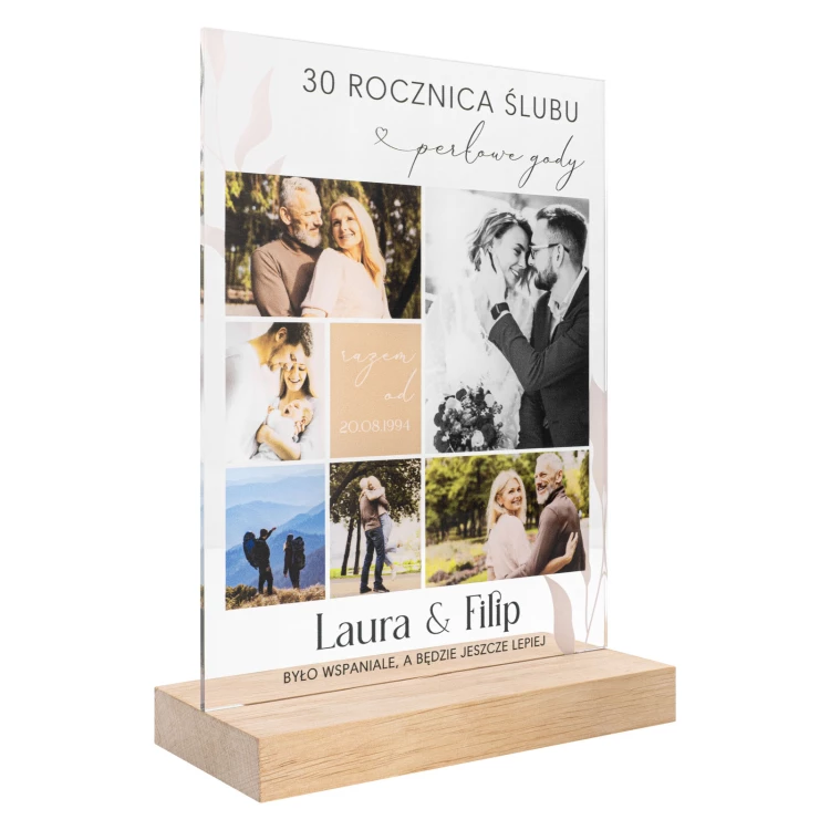 Acrylic statuette - FOR AN ANNIVERSARY - height 23 cm - DTA178