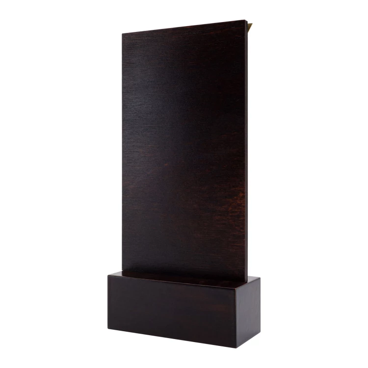 Wooden business statuette with UV printing - award for exceptional achievement - height 22 cm - DTA138