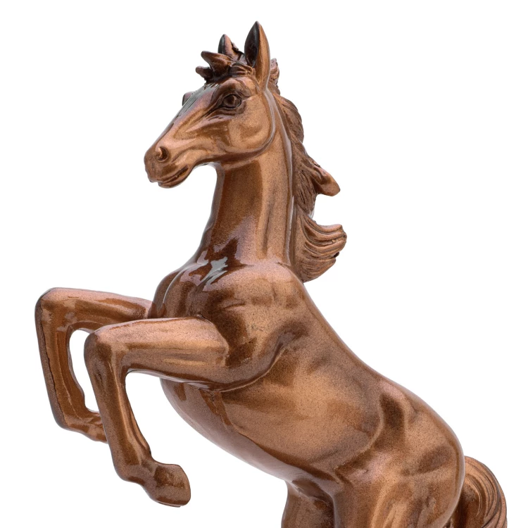 Equestrian 2 statuette - cast with your engraving - H 22 cm - FOL073