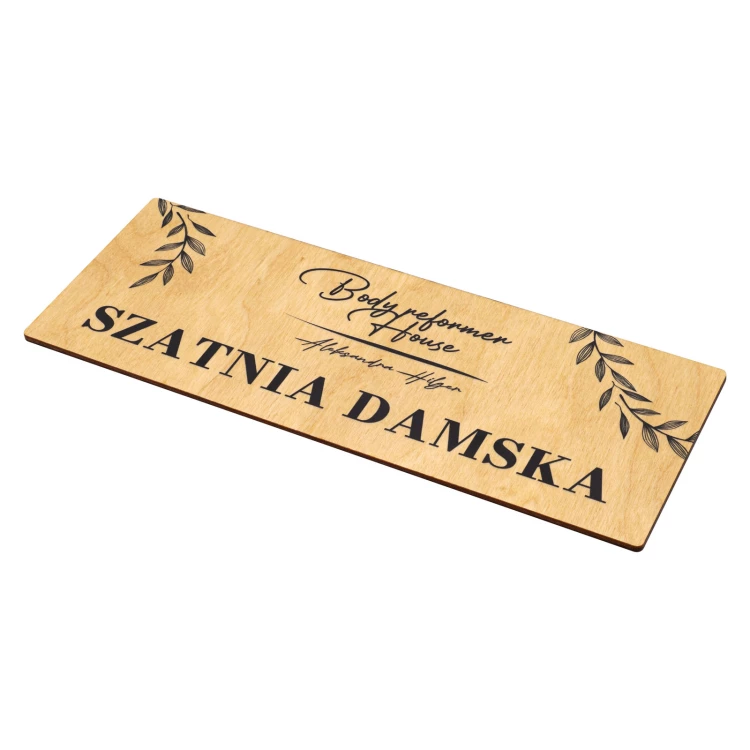 Wooden plaque - women's changing room - TAB683
