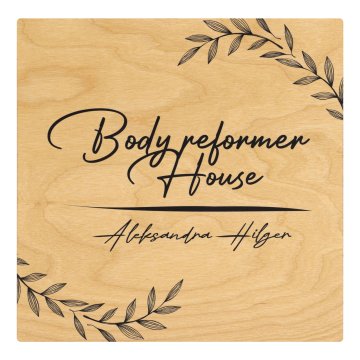 Wooden plaque with your logo - TAB686