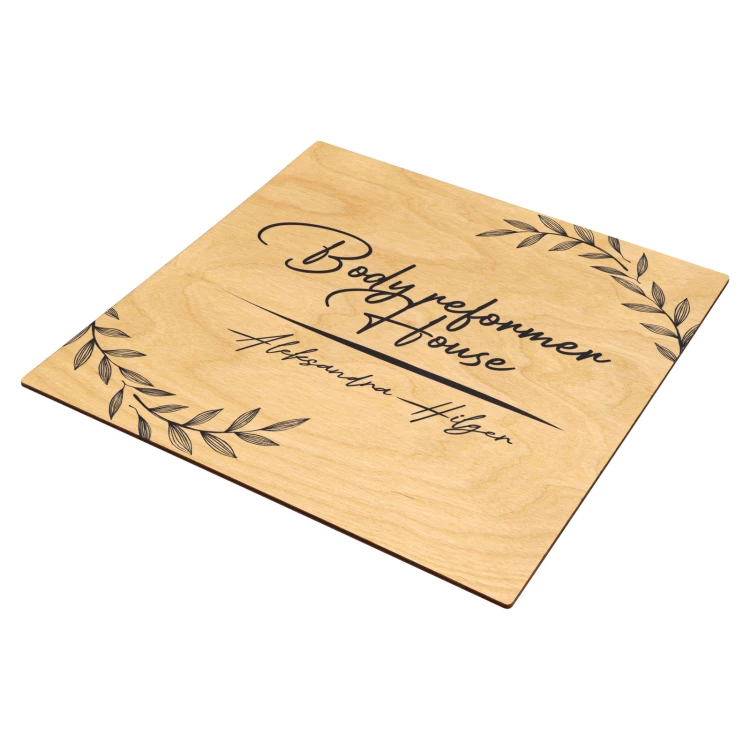 Wooden plaque with your logo - TAB686