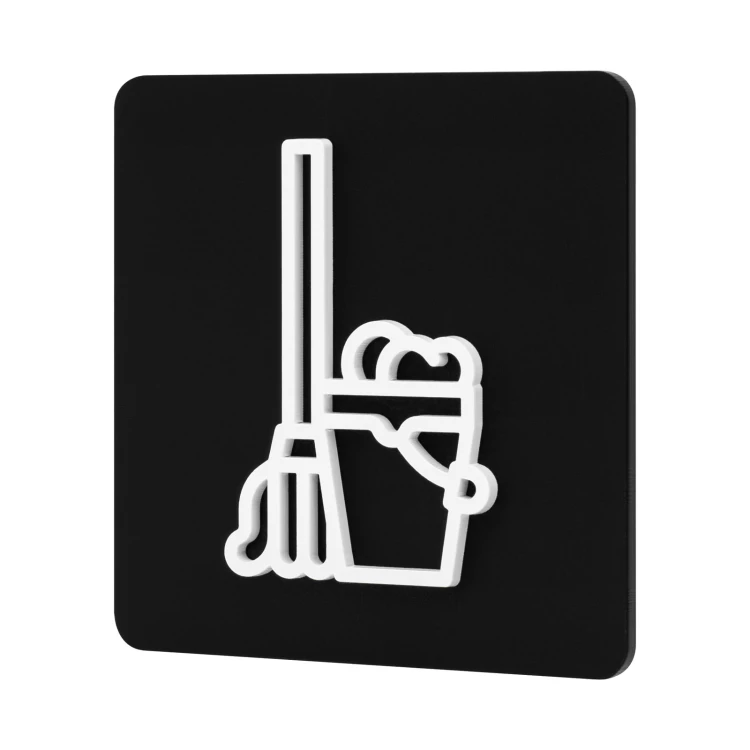 Convex pictogram plaque - utility room - TAB687