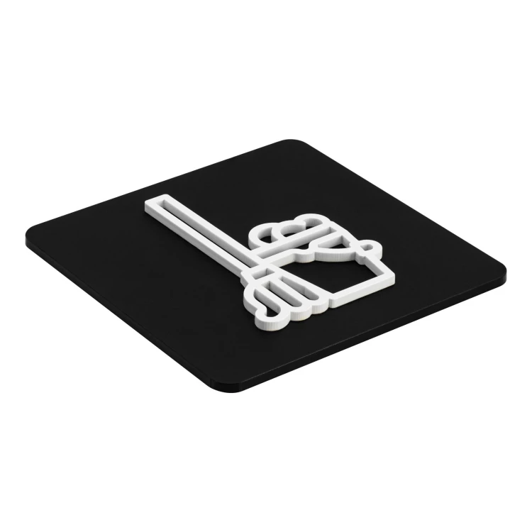 Convex pictogram plaque - utility room - TAB687