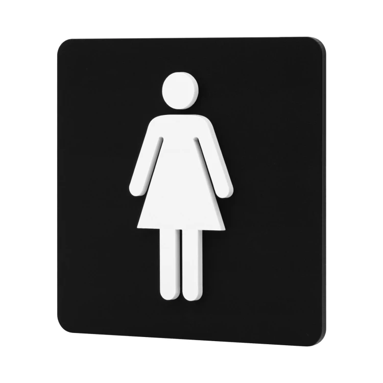 Pictogram convex sign - ladies' toilet - TAB690