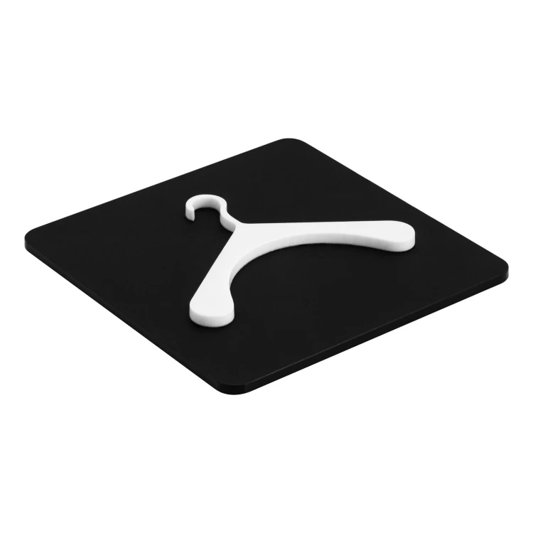 Convex pictogram plaque - cloakroom - TAB692