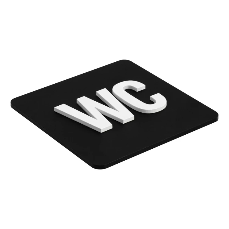 Convex pictogram plaque - toilet - TAB693