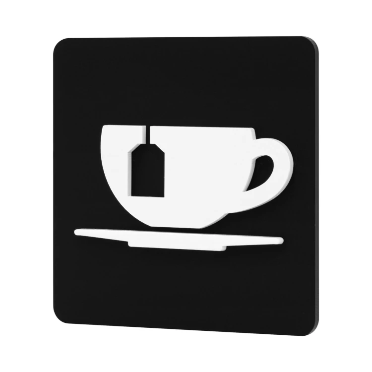 Convex pictogram plaque - cafe - TAB694