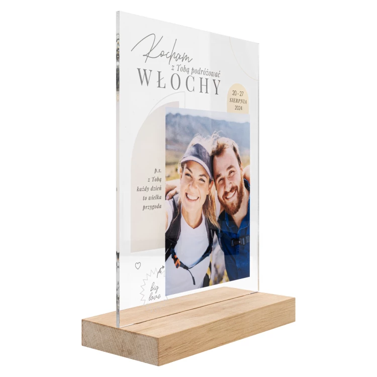 Acrylic statuette - TRAVEL SOUVENIR - height 23 cm - DTA184