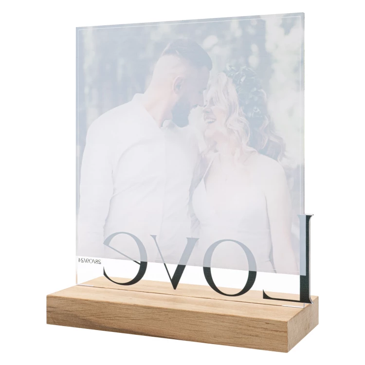 Acrylic statuette - FOR HER FOR HIM - height 20 cm - DTA186