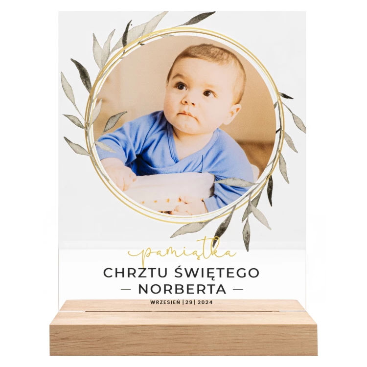 Acrylic statuette - FOR BAPTISM - height 22 cm - DTA187