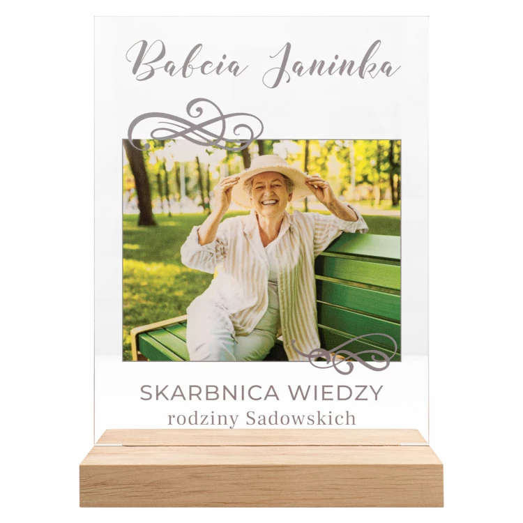 Acrylic statuette - FOR GRANDMOTHER - height 23 cm - DTA188