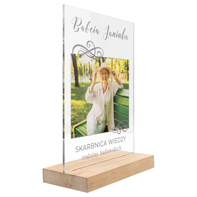 Acrylic statuette - FOR GRANDMOTHER - height 23 cm - DTA188