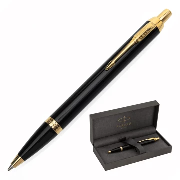 Parker IM Black GT ballpoint pen - in parker prestige box - PAR253