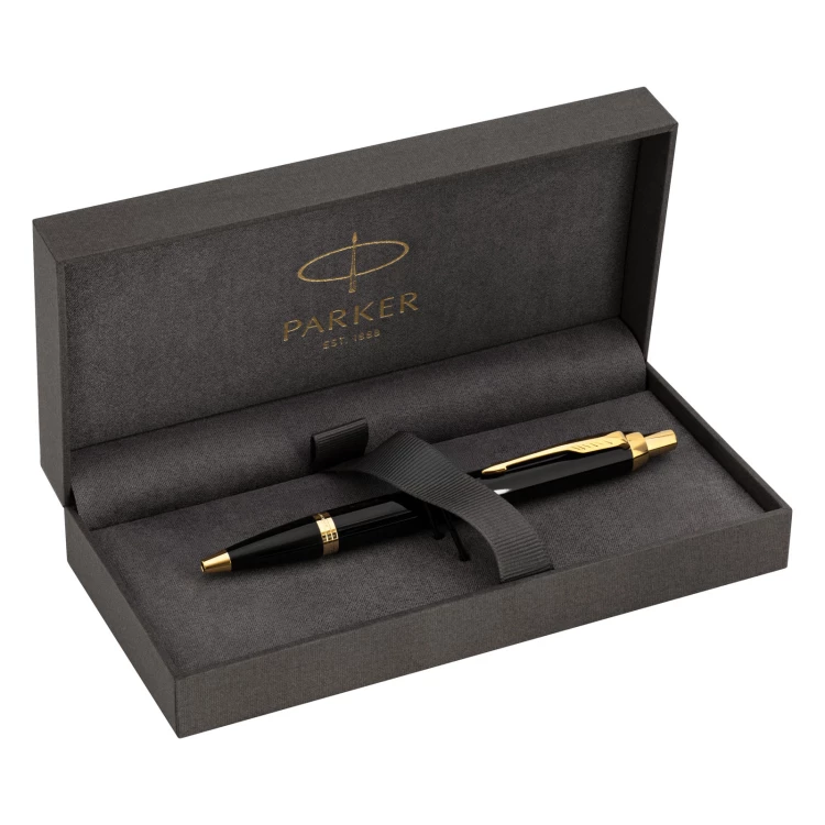Parker IM Black GT ballpoint pen - in parker prestige box - PAR253