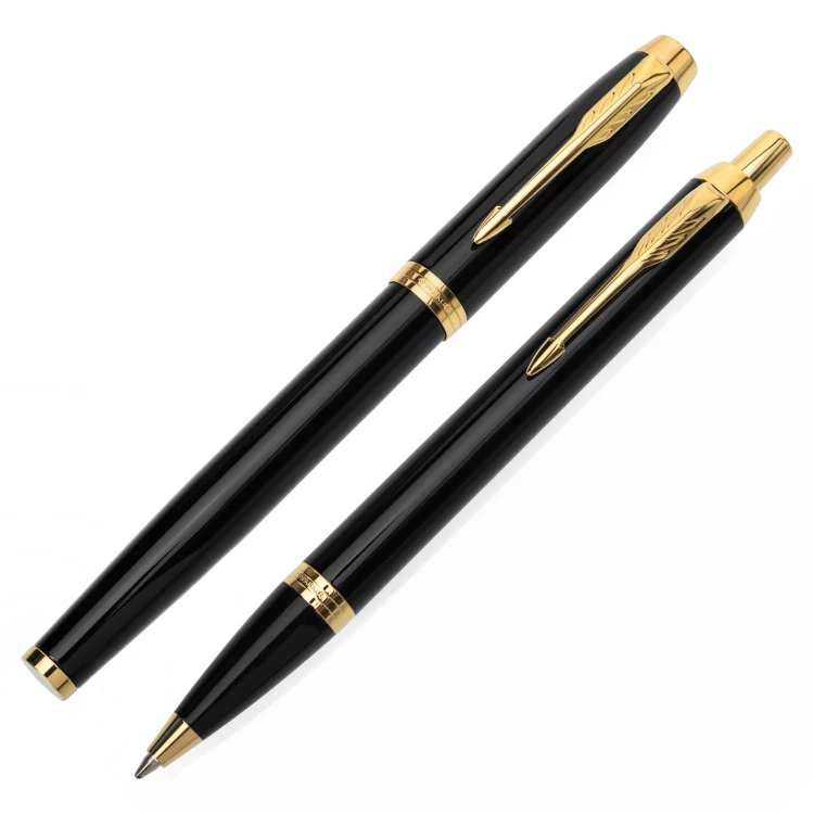 Parker IM Black GT set - fountain pen + ballpoint pen with case - PAR251