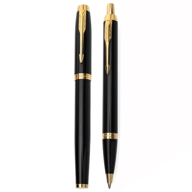Parker IM Black GT set - fountain pen + ballpoint pen with case - PAR251