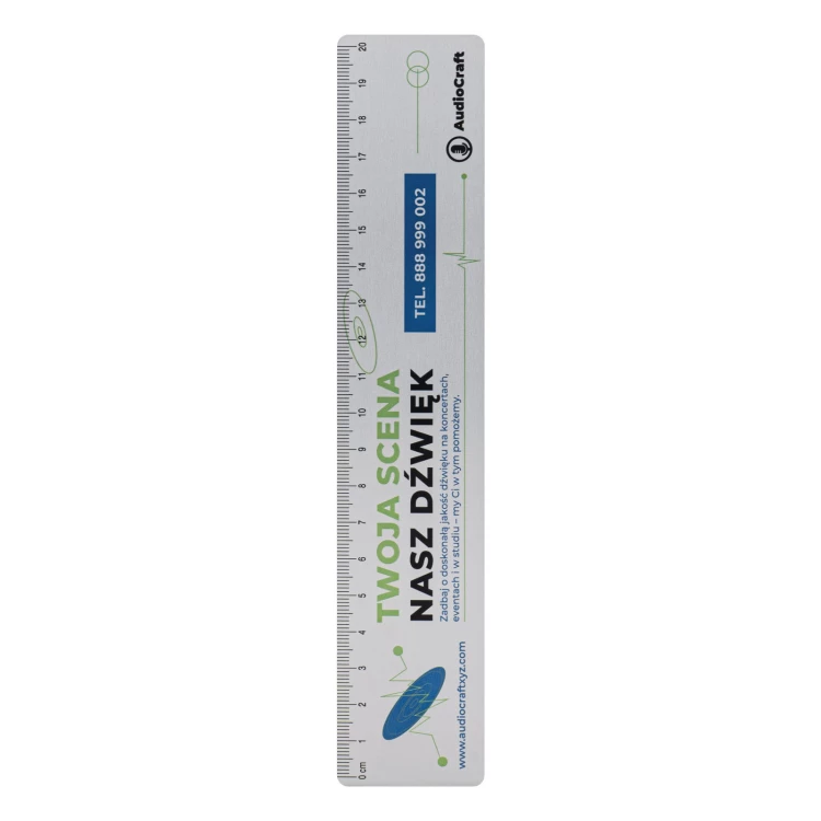 Aluminium advertising ruler - NANODRUK - TAN007