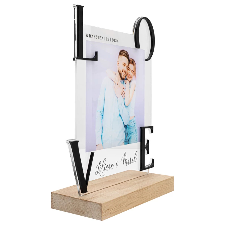 Acrylic statuette - FOR HER FOR HIM - height 24 cm - DTA201